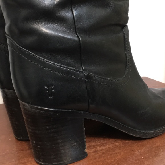 Frye Flynn Leather mid-Calf Pull-on-Boots. Size 8m - Picture 14 of 16